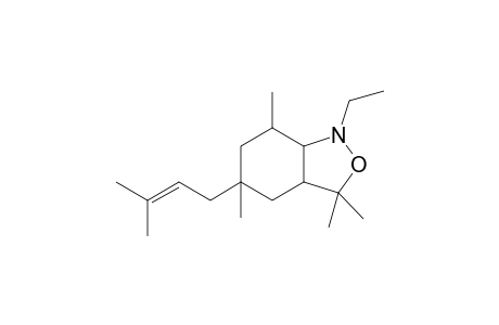 1-Ethyl-3,3,5,7-tetramethyl-5-(3-methylbut-2-en-1-yl)octahydrobenzo[c]isoxazole