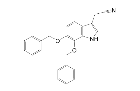 2-(6,7-dibenzoxy-1H-indol-3-yl)acetonitrile