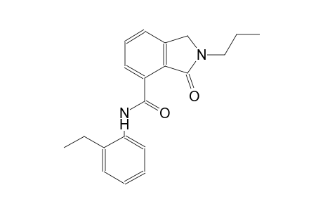 N-(2-ethylphenyl)-3-oxo-2-propyl-4-isoindolinecarboxamide