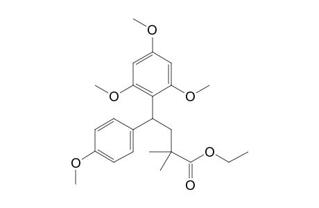 Ethyl 4-(4-methoxyphenyl)-2,2-dimethyl-4-(2,4,6-trimethoxyphenyl)butanoate
