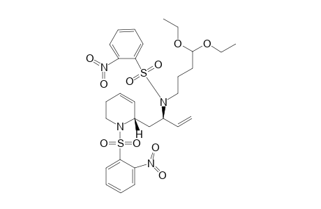 (2S,8S)-2-[2'-(4'',4''-Diethoxybutyl)-N-(nosylamino)but-3'-enyl]-N'-nosyl-1,2,5,6-tetrahydropyridine