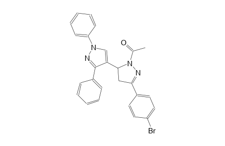 1-(5-(4-bromophenyl)-1',3'-diphenyl-3,4-dihydro-1'H,2H-[3,4'-bipyrazol]-2-yl)ethan-1-one