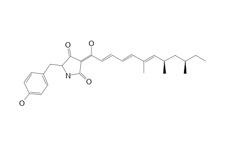 MILITARINONE-C;5-(4-HYDROXYPHENYL)-3-(1-HYDROXY-6,8,10-TRIMETHYLDODECA-2,4,6-TRIENYLIDENE)-PYRROLIDINE-2,4-DIONE