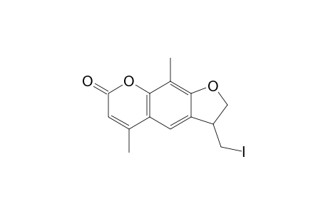 3-(iodanylmethyl)-5,9-dimethyl-2,3-dihydrofuro[3,2-g]chromen-7-one