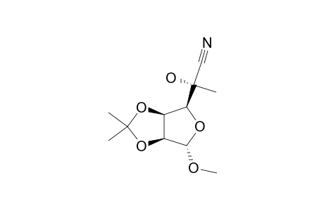 METHYL-5-CYANO-6-DEOXY-2,3-O-ISOPROPYLIDENE-BETA-L-GULOFURANOSIDE