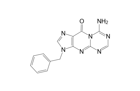 8-amino-3-(phenylmethyl)-[1,3,5]triazino[1,2-a]purin-10-one