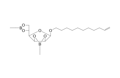 .beta.-d-Mannofuranose, 2,3:5,6-di-O-ethylboranediyl-1-O-(10-undecen-1-yl)-