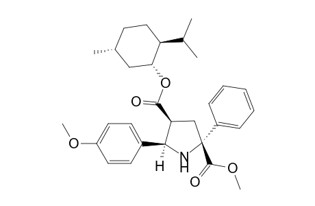 (1'R,2'S,5'R)-Menthyl r-2R-methoxycarbonyl-2-phenyl-c-5R-(4'-methoxyphenyl)pyrrolidine-c-4S-carboxylate