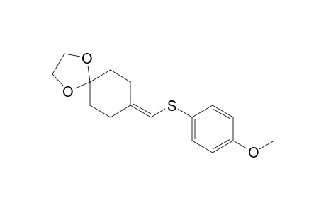 8-{(4-Methoxyphenylsulfanyl)methylene}-1,4-dioxaspiro[4.5]decane