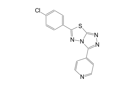6-(4-chlorophenyl)-3-(4-pyridinyl)[1,2,4]triazolo[3,4-b][1,3,4]thiadiazole