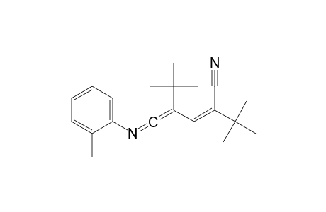 (Z)-5-(t-Butyl)-2,2-dimethyl-6-( o-tolylimino)-3,5-hexadiene-3-carbonitrile