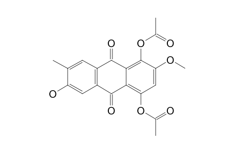 5,8-Diacetoxy-3-hydroxy-7-methoxy-2-methylanthracene- 9,10-dione