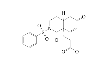 3-[(4aS,8aS)-2-(benzenesulfonyl)-1,6-dioxo-3,4,4a,5-tetrahydroisoquinolin-8a-yl]propanoic acid methyl ester