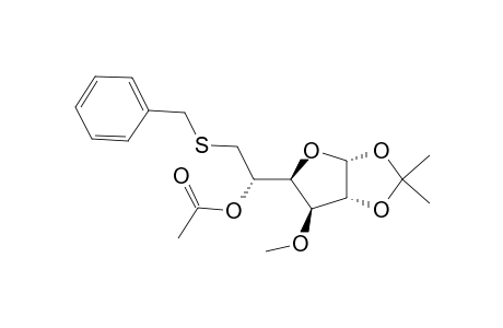 .alpha.-D-Glucofuranose, 3-O-methyl-1,2-O-(1-methylethylidene)-6-S-(phenylmethyl)-6-thio-, acetate
