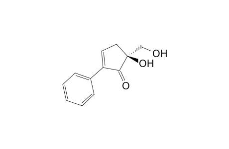 (+)-5-Hydroxy-5-(hydroxymethyl)-2-phenylcyclopent-2-enone