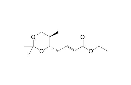Ethyl (2E,5S,6R)-5,7-dihydroxy-6-methyl-5,7-O-(1-methylethylidene)-2-heptenoate