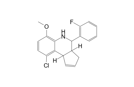 3H-cyclopenta[c]quinoline, 9-chloro-4-(2-fluorophenyl)-3a,4,5,9b-tetrahydro-6-methoxy-, (3aR,4S,9bS)-