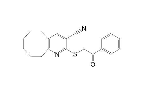 2-(2-Oxo-2-phenyl-ethylsulfanyl)-5,6,7,8,9,10-hexahydro-cycloocta[b]pyridine-3-carbonitrile