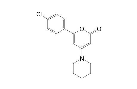 4-Piperidinyl-6-(4-chlorophenyl)-2H-pyran-2-one