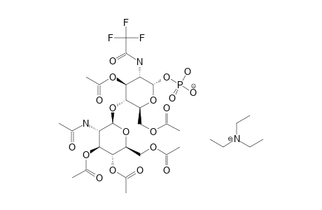 #18;2-ACETAMIDO-3,4,6-TRI-O-ACETYL-2-DEOXY-BETA-D-GLUCOPYRANOSYL-(1->4)-3,6-DI-O-ACETYL-2-DEOXY-2-TRIFLUOROACETAMIDO-ALPHA-D-GLUCOPYRANOSYL-PHOSPHATE-MONO-(TRI
