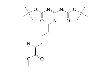 (2S)-2-AMINO-6-[N,N'-BIS-(TERT.-BUTOXYCARBONYL)-GUANIDINO]-HEXANOIC-ACID-METHYLESTER