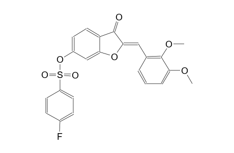 benzenesulfonic acid, 4-fluoro-, (2Z)-2-[(2,3-dimethoxyphenyl)methylene]-2,3-dihydro-3-oxobenzofuranyl ester