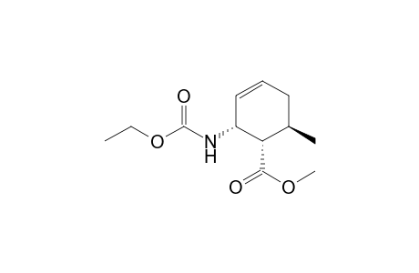 3-Cyclohexene-1-carboxylic acid, 2-[(ethoxycarbonyl)amino]-6-methyl-, methyl ester, (1.alpha.,2.alpha.,6.beta.)-