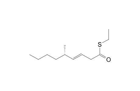 (S,E)-S-Ethyl 5-methylnon-3-enethioate