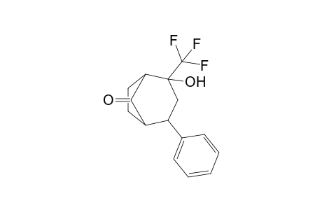 2-Hydroxy-4-(phenyl)-2-trifluoromethyl-bicyclo[3.2.1]octan-8-one