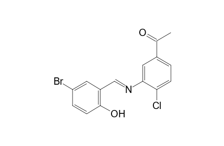 3'-[(5-bromosalicylidene)amino]-4'-chloroacetophenone