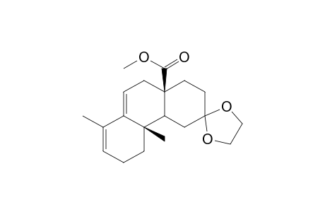 1,4,4a,4b,5,6,10,10a-Octahydro-10a.beta.-methoxycarbonyl-4b.beta.,8-dimethyl-3(2H)-phenanthrenone 3-(Ethylene Acetal )