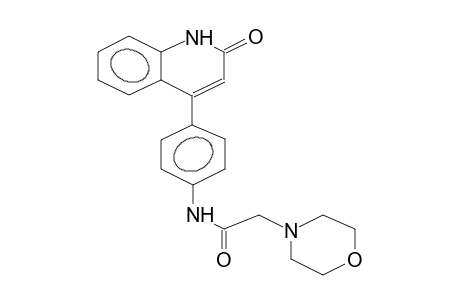 4-(4-MORPHOLINOACETYLAMINOPHENYL)QUINOLIN-2(1H)-ONE