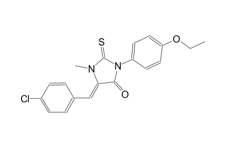 (5Z)-5-(4-chlorobenzylidene)-3-(4-ethoxyphenyl)-1-methyl-2-thioxo-4-imidazolidinone