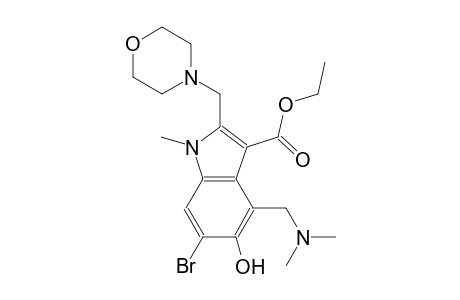 ethyl 6-bromo-4-[(dimethylamino)methyl]-5-hydroxy-1-methyl-2-(4-morpholinylmethyl)-1H-indole-3-carboxylate