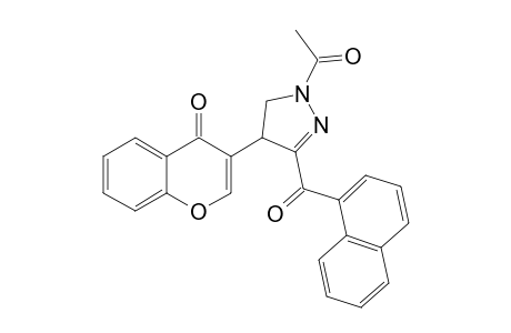 1-ACETYL-4-(3-CHROMONYL)-3-(1-NAPHTHOYL)-2-PYRAZOLINE