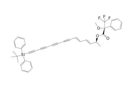 (2S)-14-(tert-Butyldiphenylsilyl)-3E,5(E/Z)-tetradecadiene-7,9,11,13-tetrayn-2-ol (R)-MTPA ester