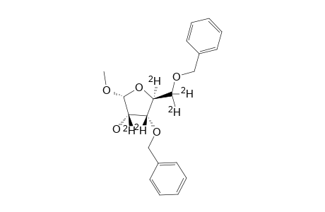 1-O-METHYL-3,5-DI-O-BENZYL-ALPHA-D-RIBOFURANOSIDE-2,3,4,5,5'-[(2)-H-(5)]