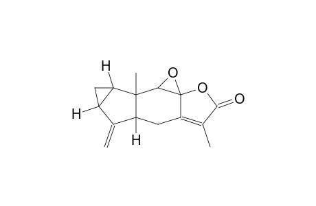 3H-CYCLOPROP[2,3]OXIRENO[4,5]INDENO[5,6-b]FURAN-3-ONE, 5,5a,6,6a.7,7a,7b,7c-OCTAHYDRO-4,7b-DIMETHYL-6-METHYLENE