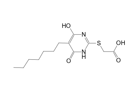 acetic acid, [(5-heptyl-1,6-dihydro-4-hydroxy-6-oxo-2-pyrimidinyl)thio]-