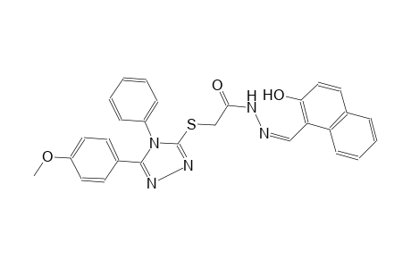acetic acid, [[5-(4-methoxyphenyl)-4-phenyl-4H-1,2,4-triazol-3-yl]thio]-, 2-[(Z)-(2-hydroxy-1-naphthalenyl)methylidene]hydrazide