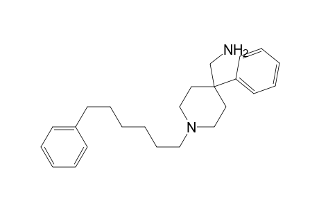 4-Phenyl-1-(6-phenylhexyl)piperidin-4-yl-methanamine