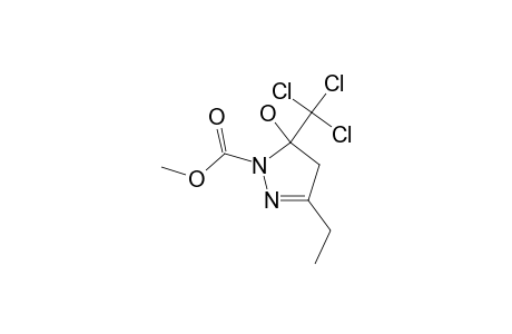 3-ETHYL-5-TRICHLOROMETHYL-4,5-DIHYDRO-1H-1-PYRAZOLE-METHYLESTER