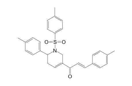 (E)-3-(p-Methylphenyl)-1-(6'-(p'-tolyl)-1'-tosyl-1',2',5',6'-tetrahydropyridin-3'-yl)-prop-2-en-1-one