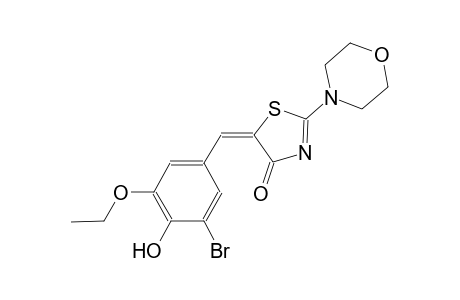 (5E)-5-(3-bromo-5-ethoxy-4-hydroxybenzylidene)-2-(4-morpholinyl)-1,3-thiazol-4(5H)-one