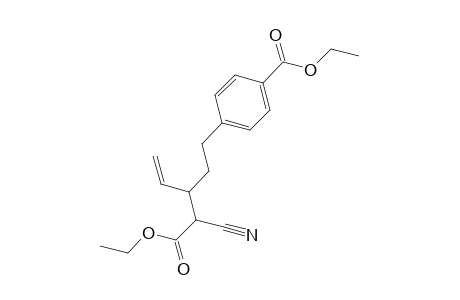Ethyl 2-cyano-3-vinyl-5-[p-(ethoxycarbonyl)phenyl]-pent-2-enoate