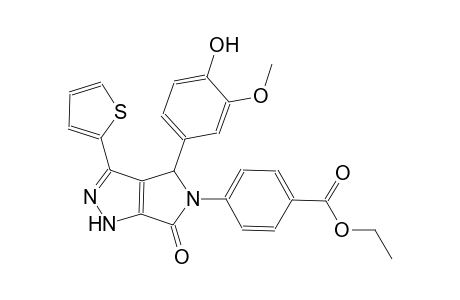 benzoic acid, 4-(4,6-dihydro-4-(4-hydroxy-3-methoxyphenyl)-6-oxo-3-(2-thienyl)pyrrolo[3,4-c]pyrazol-5(1H)-yl)-, ethyl ester