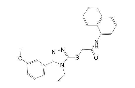 2-{[4-ethyl-5-(3-methoxyphenyl)-4H-1,2,4-triazol-3-yl]sulfanyl}-N-(1-naphthyl)acetamide