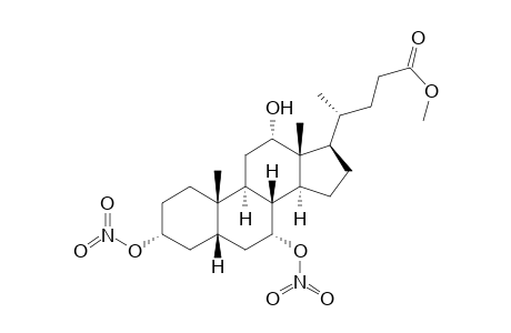 Methyl ester of cholic acid dinitrate