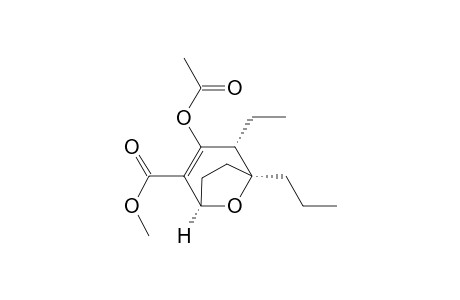 (1R*,4R,5S*)-3-Acetoxy-2-(methoxycarbonyl)-4-ethyl-5-propyl-8-oxabicyclo[3.2.1]oct-2-ene
