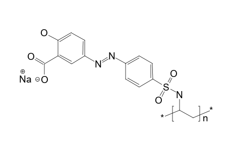 Poly[1-[4-(3-carboxy-4-hydroxyphenylazo)benzenesulfonamido]-1,2-ethanediyl, sodium salt]